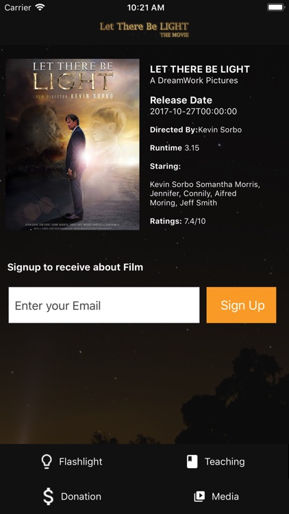 Let there be light movie