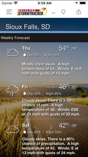 KELO Weather – South Dakota(圖5)-速報App