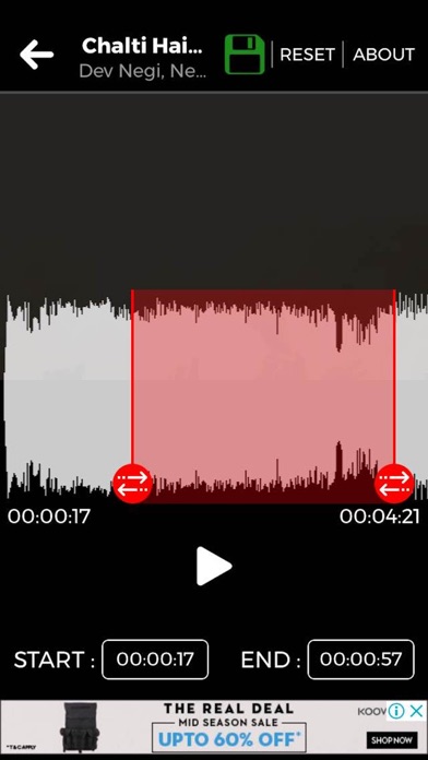 Audio Recorder Ring Cutter Mer screenshot 2