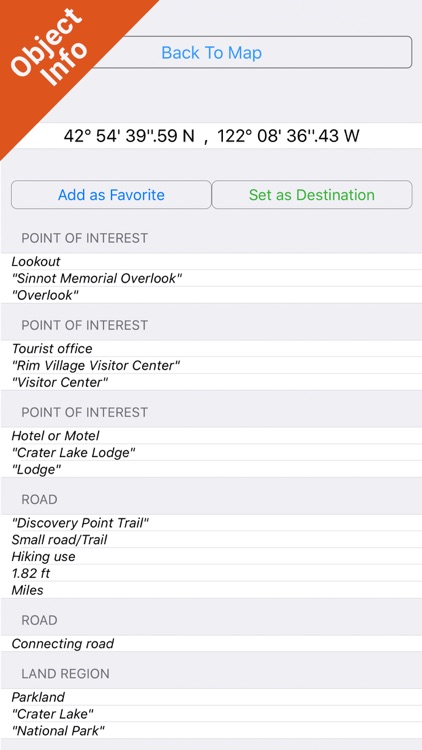 Crater Lake National Park - GPS Map Navigator