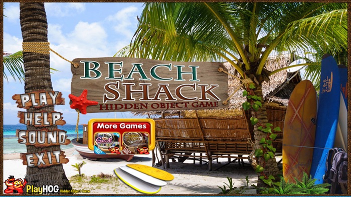 Beach Shack Hidden Object Game