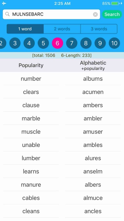 Anagrams - Unscramble Words