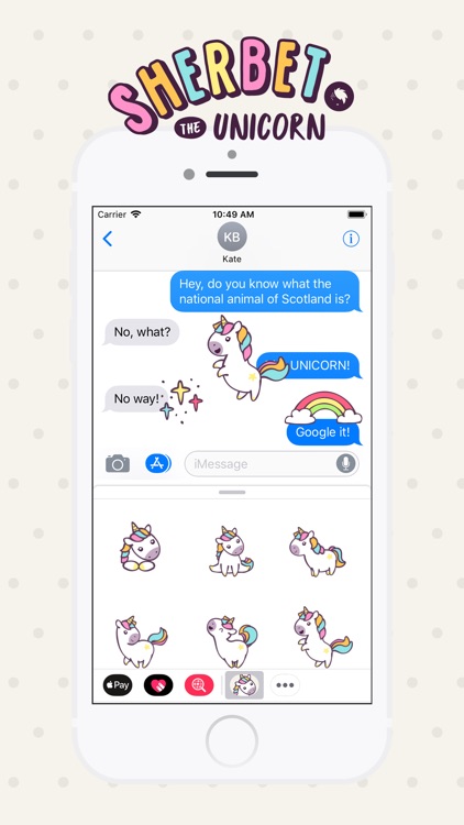 Sherbet the Unicorn Stickers