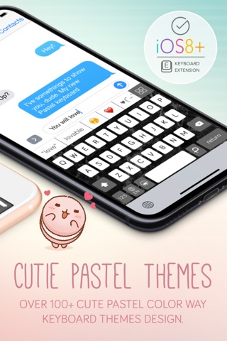 Pastel Keyboard Themes Color screenshot 2