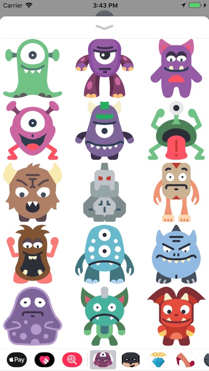 Monsty Cute Monsters Stickers