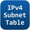 Subnet Table is used to divide an IP network into subnetworks by calculating network address, subnet mask, broadcast address and host IP address range
