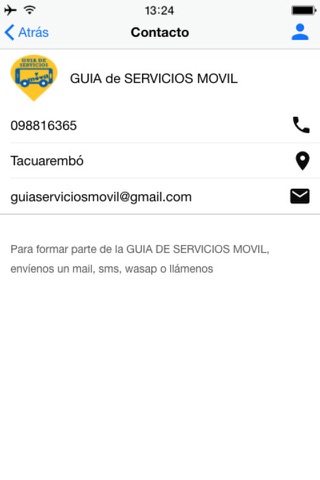 Guía de Servicios Móvil screenshot 2