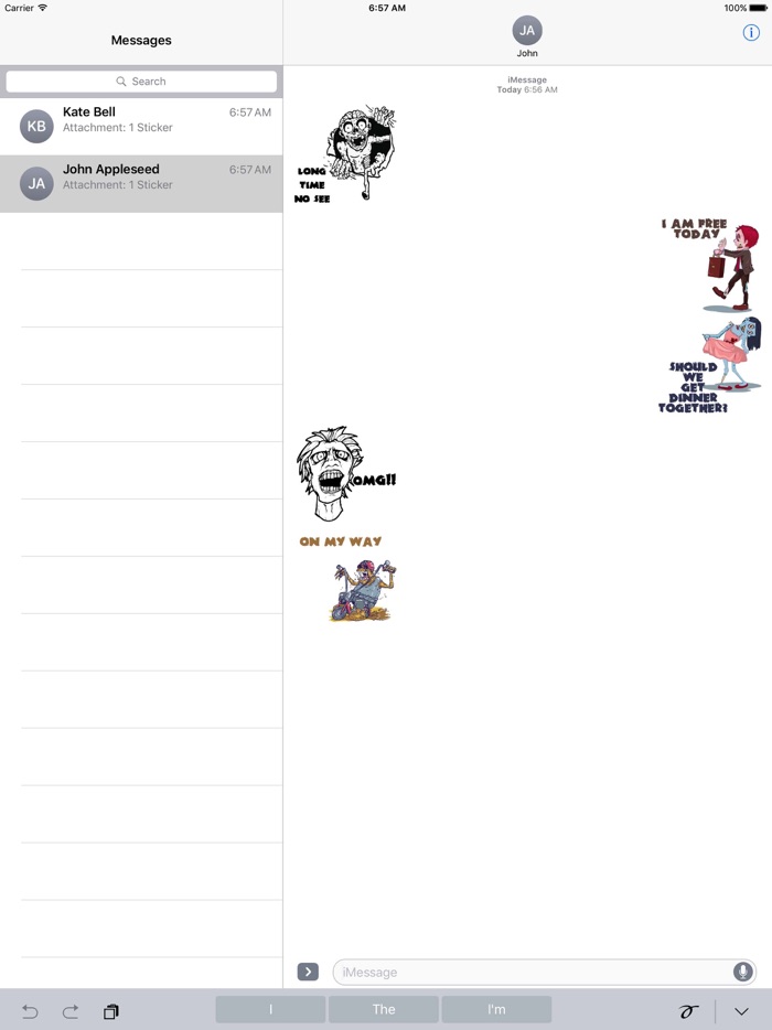 Zombie Talk Sticker Pack