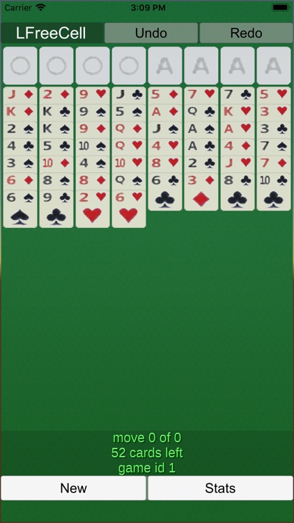 FreeCell Solitaire Card Game. by Richard Buckingham