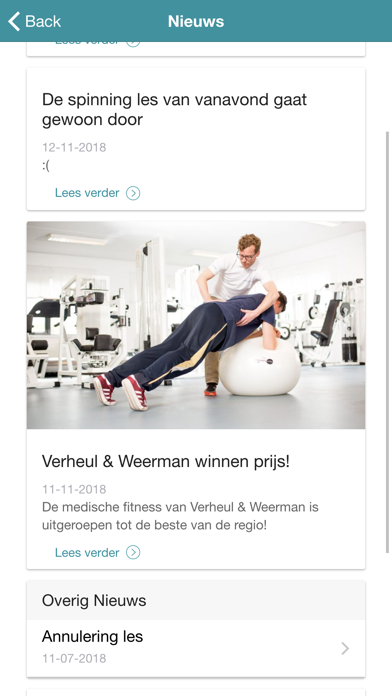Verheul & Weerman Med. Fitness screenshot 3