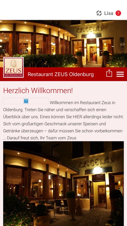 Restaurant ZEUS Oldenburg