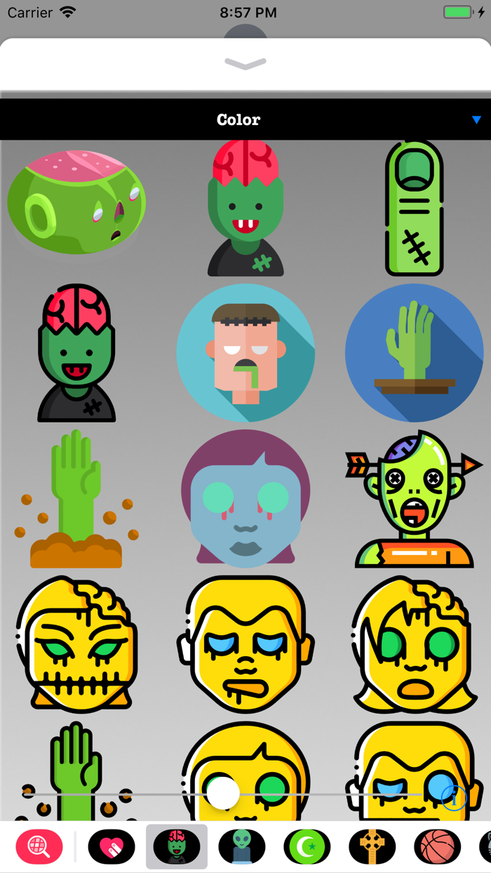 Zombie Stickers - HQ Mojis