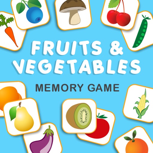 Fruits and Veggies Educational Memory Game