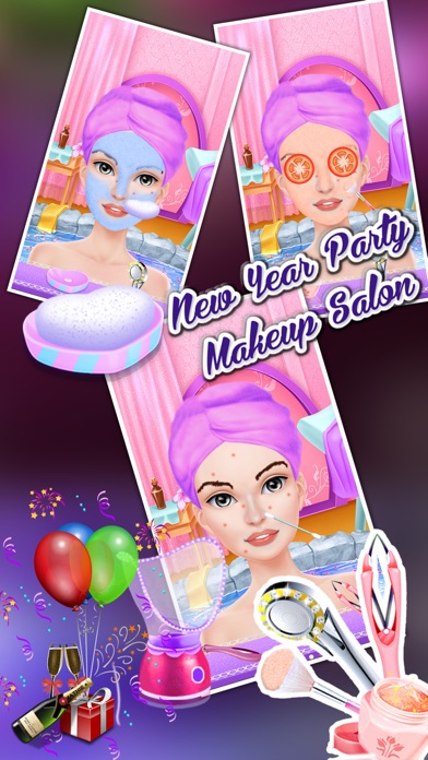 New Year Party Makeup Salon screenshot 2