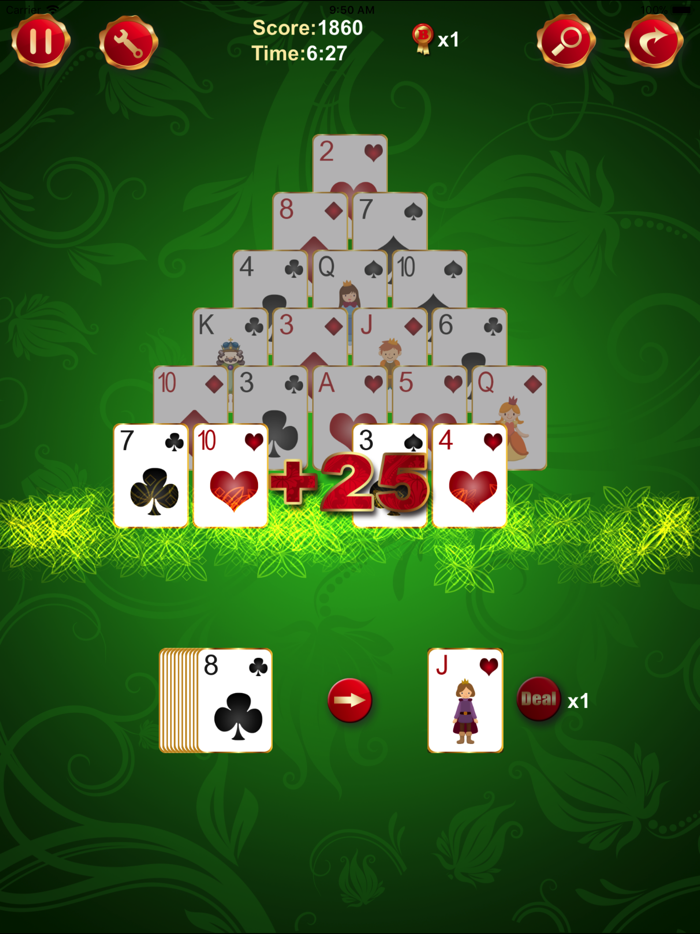 Pyramid Solitaire Go