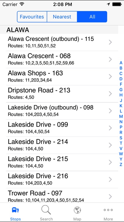 NT Bus Tracker