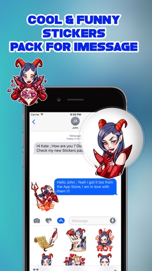 Devil Girl Halloween Stickers(圖3)-速報App