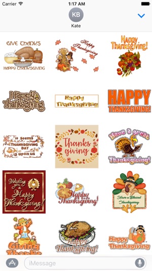 Animated Thanksgiving Sticker