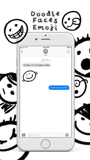 Doodle Faces Emoji Stickers(圖3)-速報App