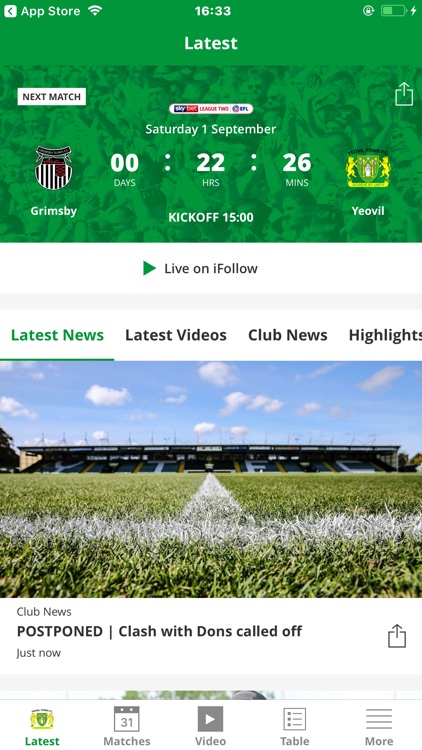 Yeovil Town Official App