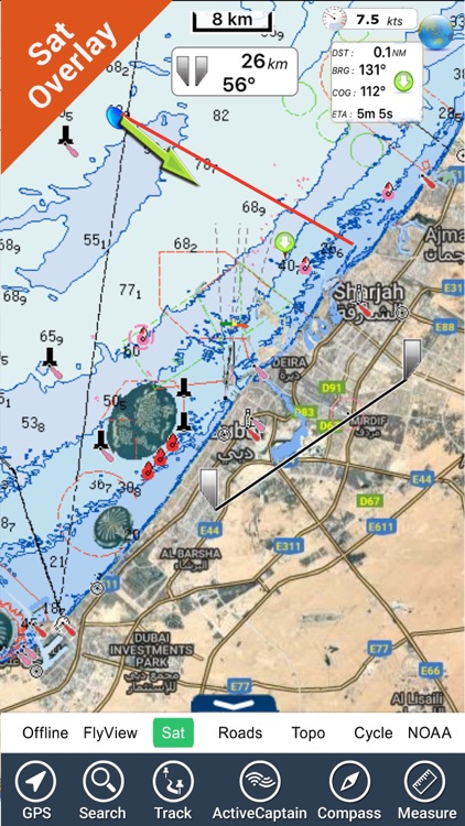 Dubai - GPS Map Navigator