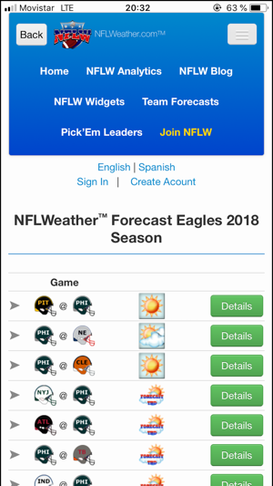 NFLWeather & Scores(圖7)-速報App