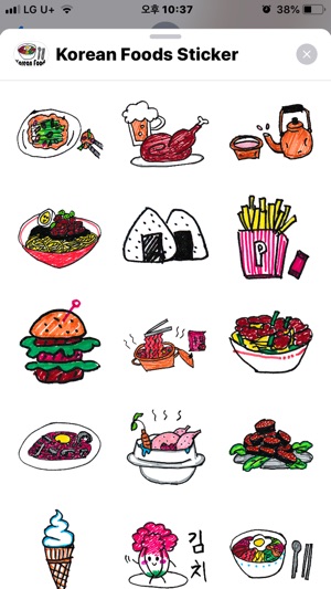 Korean Favorite Foods Sticker(圖1)-速報App