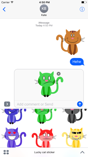 Lucky cat sticker for iMessage(圖2)-速報App