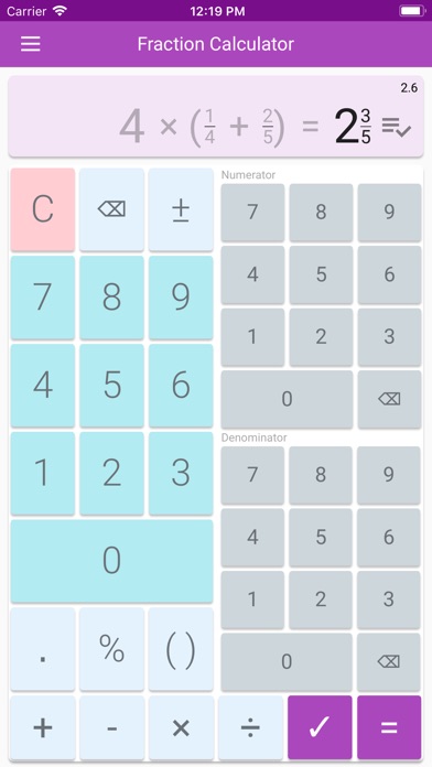 Fraction Calculator & Solution screenshot 3