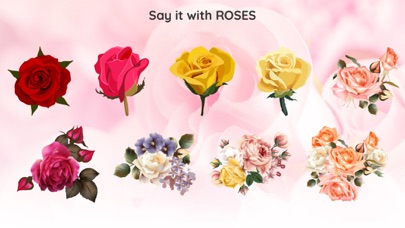 Romantic Roses Sticker Wishes screenshot 2