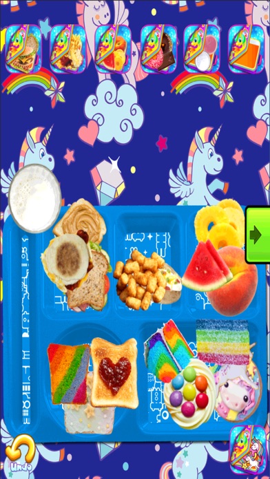 Sparkly Unicorn Glitter Meals screenshot 2