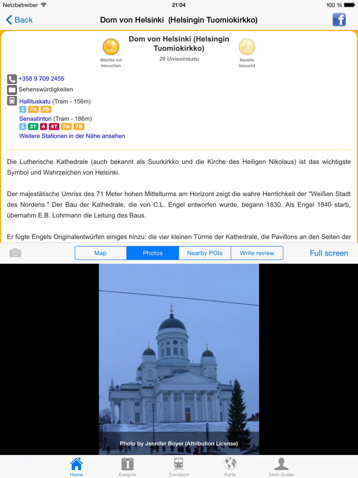 Helsinki Reiseführer Offline