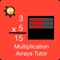 Multiplication arrays are visual models of multiplication problems