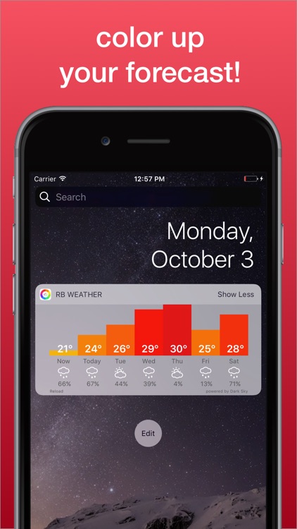 Rainbow Weather Widget