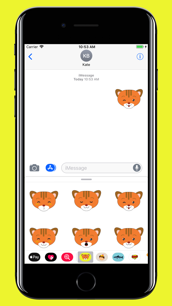 Emoji - Cute tiger smiley