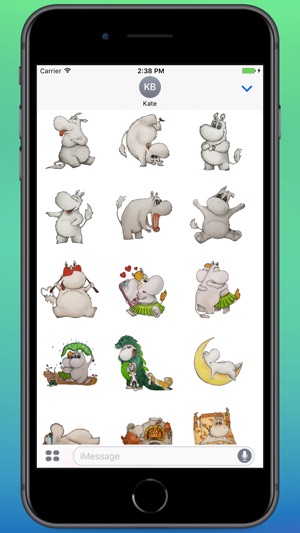 Cute Mumintroll Stickers(圖1)-速報App