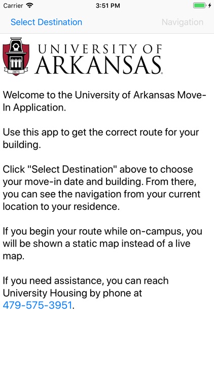 UARK Housing Move-in