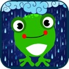 Froglet jump-sweetgreen frog