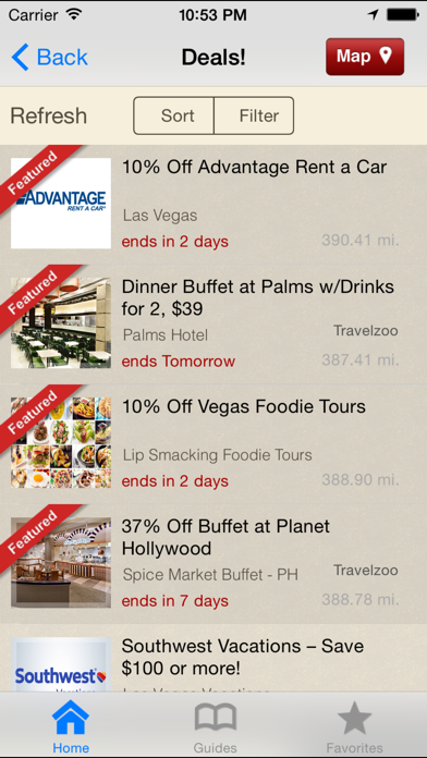 TravelVegas - Las Vegas Deals screenshot