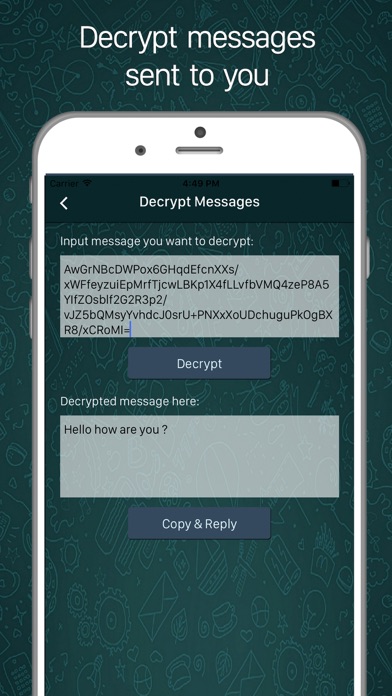 Encrypted Text Chat Locker App screenshot 4