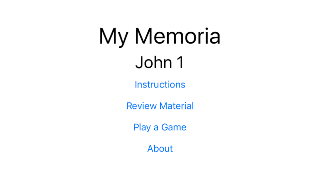 My Memoria: John 1