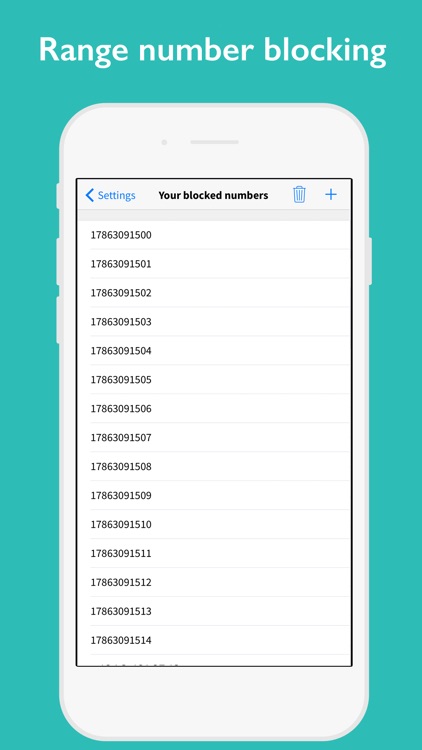 CallBlocker - Bulk block range of unwanted callers