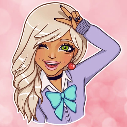 Blondie Girl Stickers icon