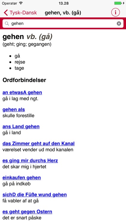 Gyldendal's German Danish Dictionary - Mini screenshot-3