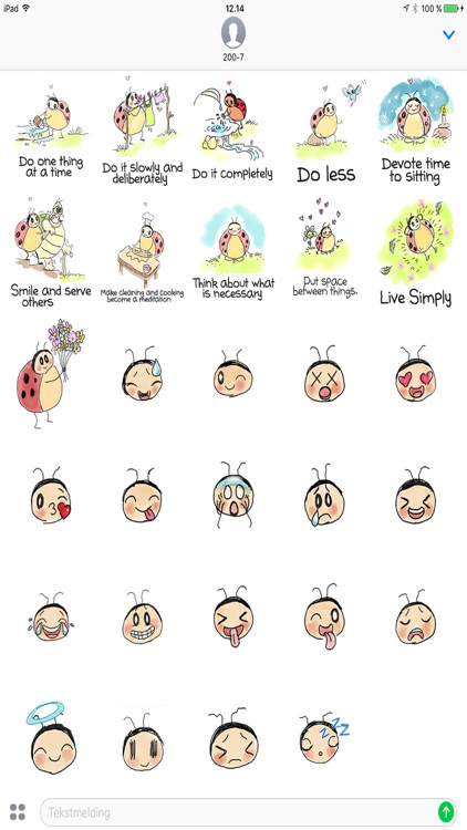 Yogi Lady Bug Zen Sticker Pack