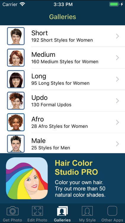 Hairstyle Try On PRO screenshot-7