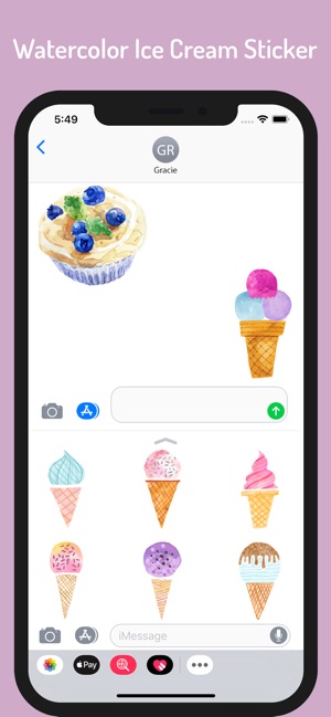 Watercolor Yummy Ice Cream(圖4)-速報App