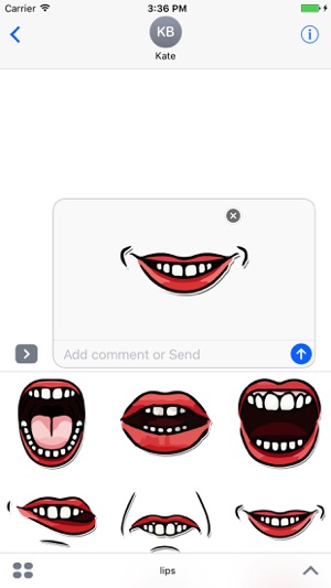 Passionate Red Lips Stickers(圖1)-速報App