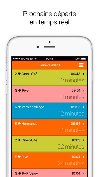 TPGwidget - raccourcis TPG