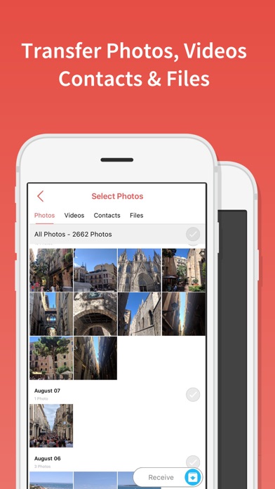FotoSwipe: ファイル転送、写真、ビデオ共有のスクリーンショット2 FotoSwipe: ファイル転送、写真、ビデオ共有のスクリーンショット2